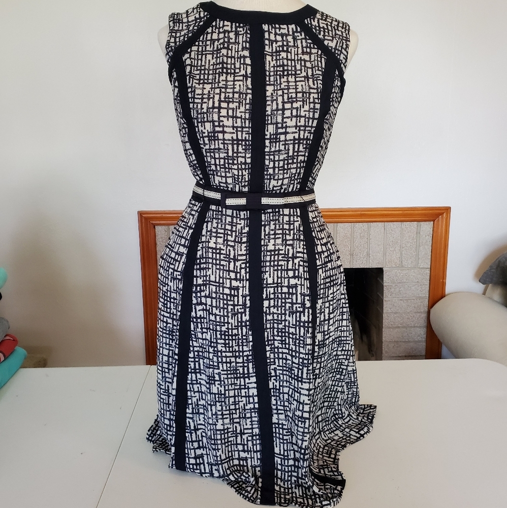 Navy and Cream dress